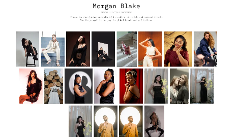 Morgan Blake Photography website